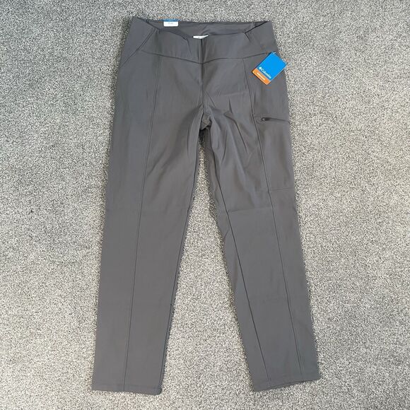 Columbia Active Fit Straight Leg Fleece Lined Pants Women's Gray Size XL NEW - Picture 2 of 14